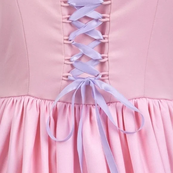 Fantasyland Disney x Her Universe Dress Pink Lace zip Back Dress Shop - Picture 3 of 4